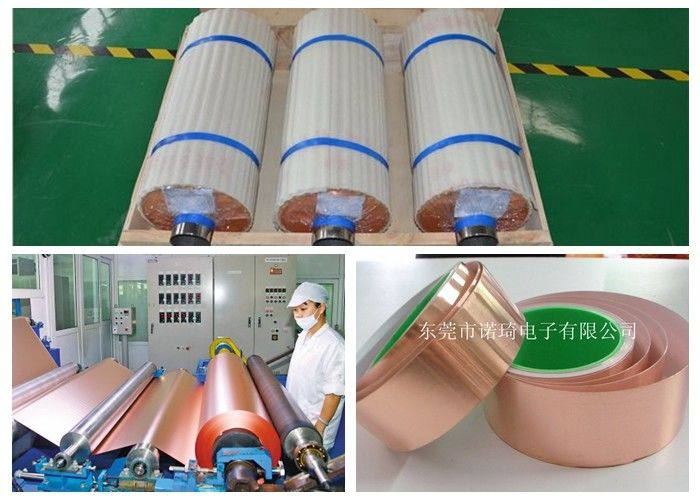 Red Matte Treated Electrolytic Copper Foil 5 - 1380 Mm Width 99.95% Purity