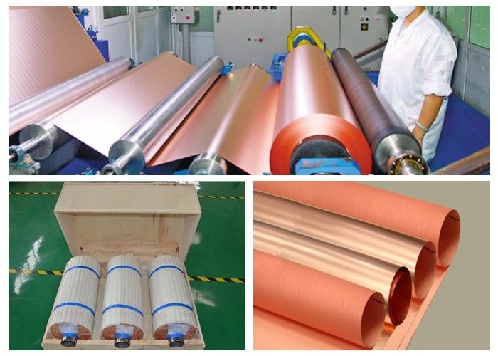 25 Mic LP Electrolytic Copper Foil 500 5000 Meter Length Per Roll