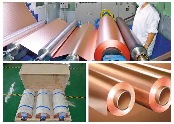 CCL Copper Sheet Metal Roll For CCL Copper Clad Laminate Red Color