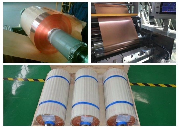RoHS Soft Copper Sheet Roll , 100 5000kg / Roll Copper Foil Sheet Roll